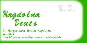 magdolna deuts business card